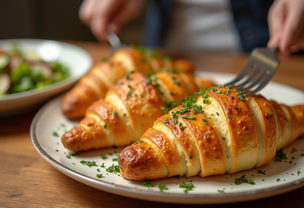 Finished Effortless Chicken Crescent Bake, golden and delicious, ready to serve.