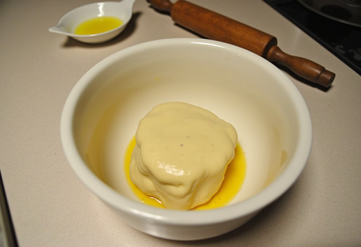Ingredients and tools for making Family Favorite Resurrection Rolls on a kitchen counter.
