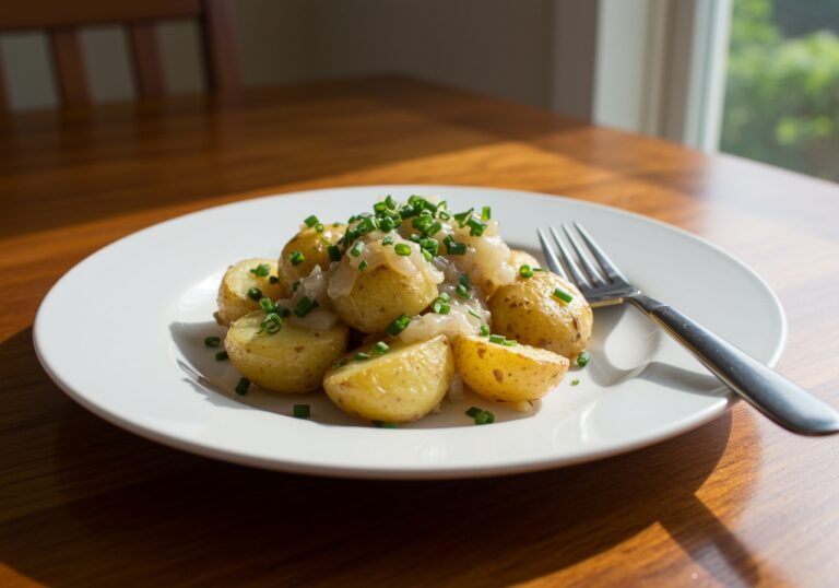 Delicious Easy Lipton Onion Soup Potatoes served on a plate, perfect for dinner.