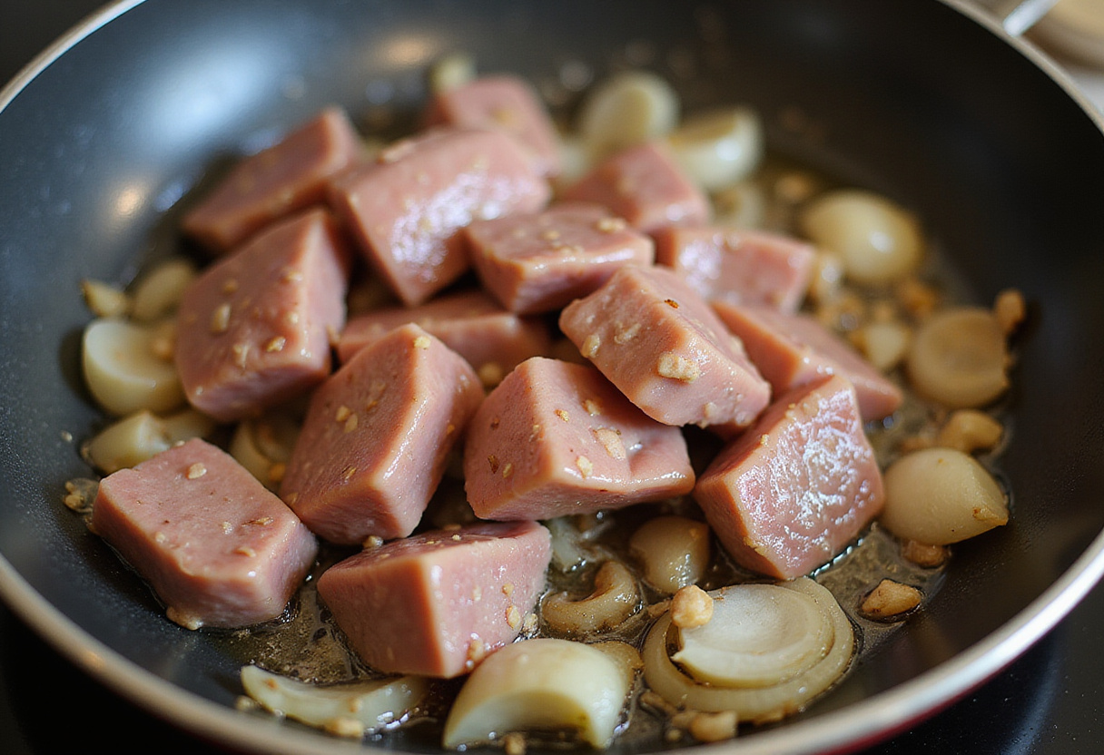Adding chicken livers to the skillet for a viral chicken liver recipe, enhancing the dish's rich flavors and aromas.