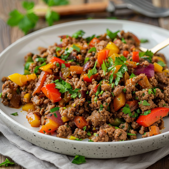 easy-mediterranean-ground-beef-stir-fry-recipe-featured-image