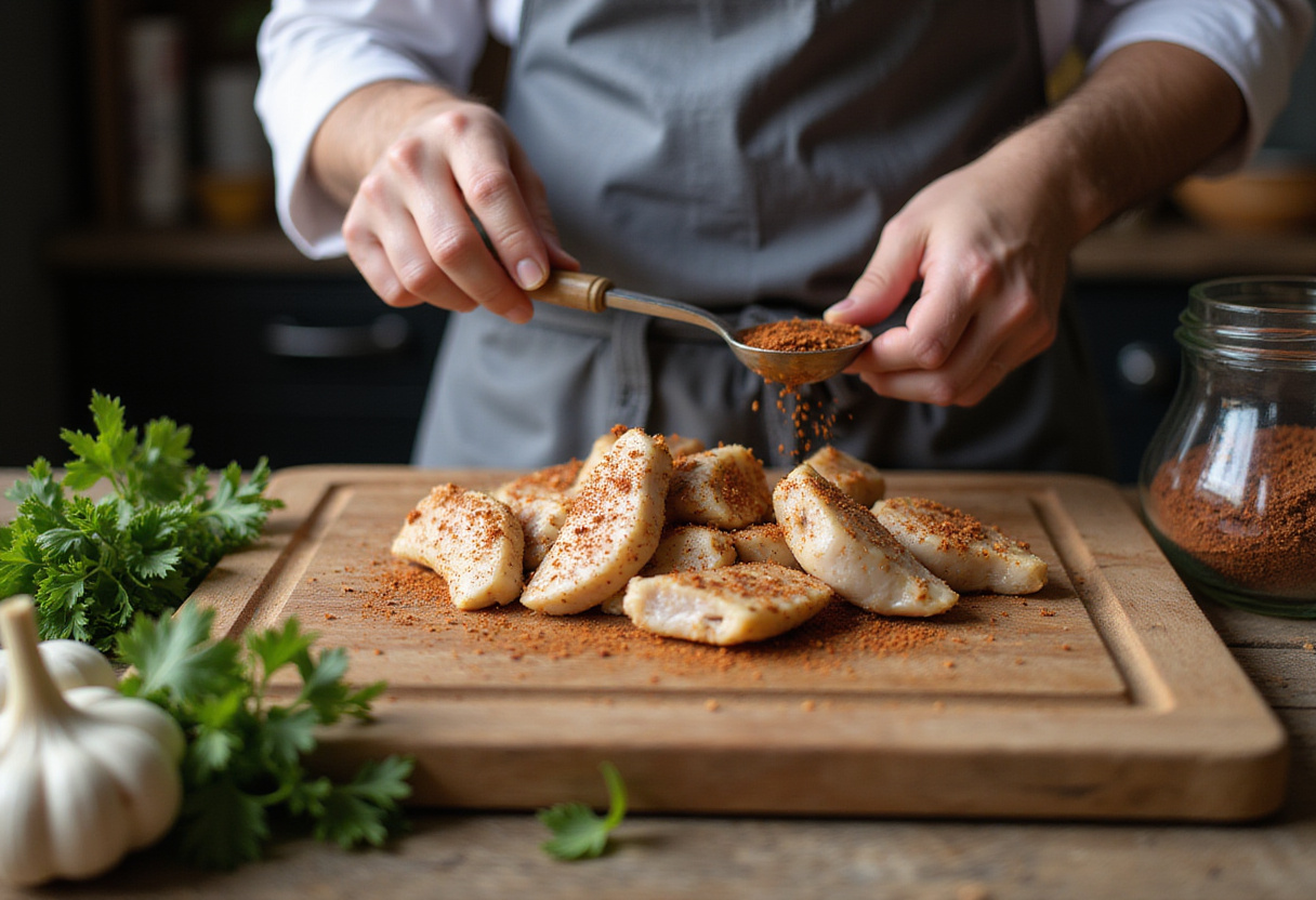 Sizzling butter and garlic in a skillet for Cowboy Butter Chicken Linguine preparation.
