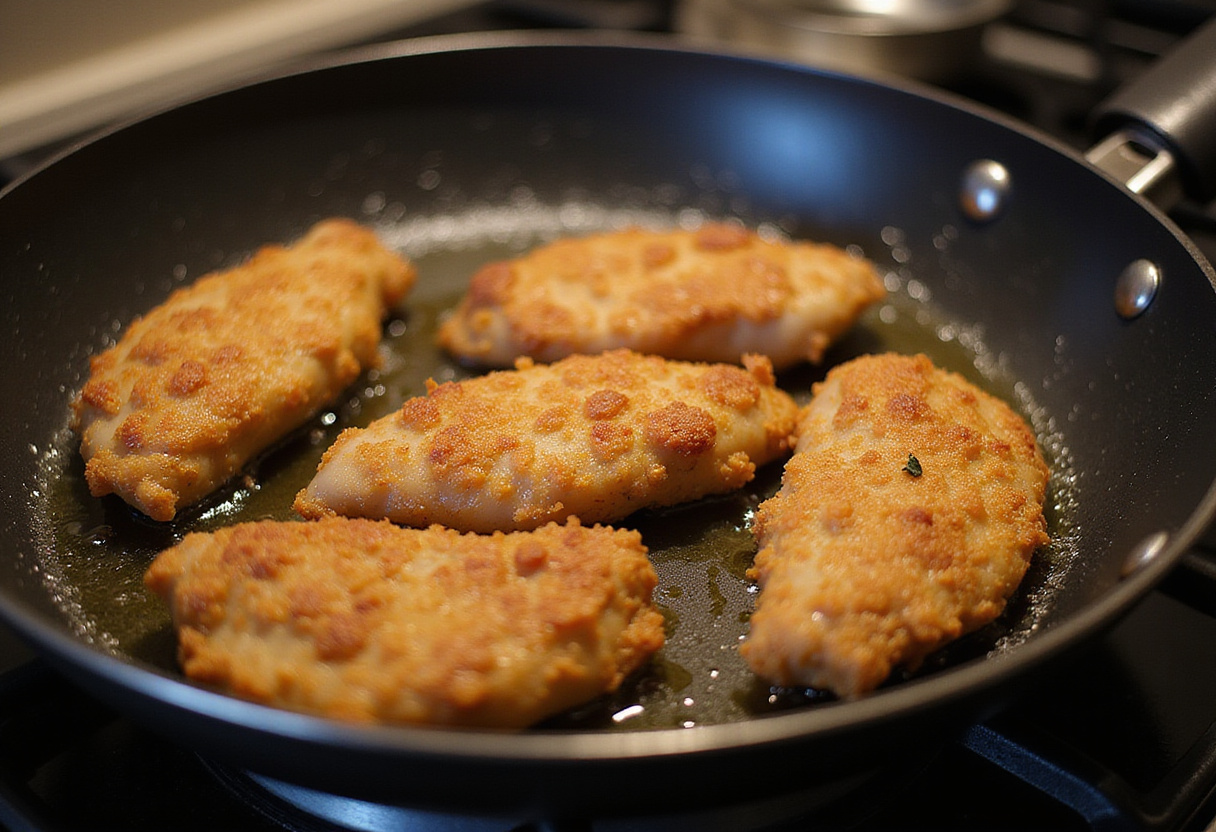 Baking delicious crack chicken tenders in the oven, capturing the perfect cooking process for tasty results.