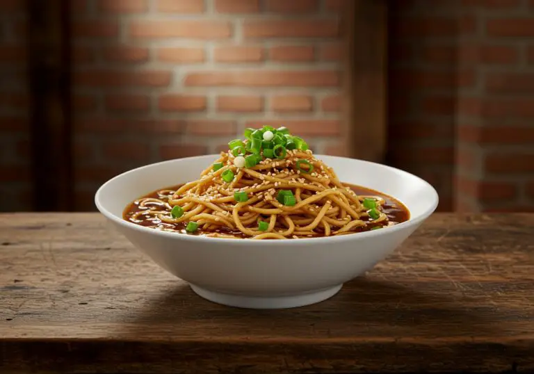 Delicious Easy Saucy Ramen Noodles served in a bowl, illustrating the vibrant colors and vegan ingredients of this easy recipe.