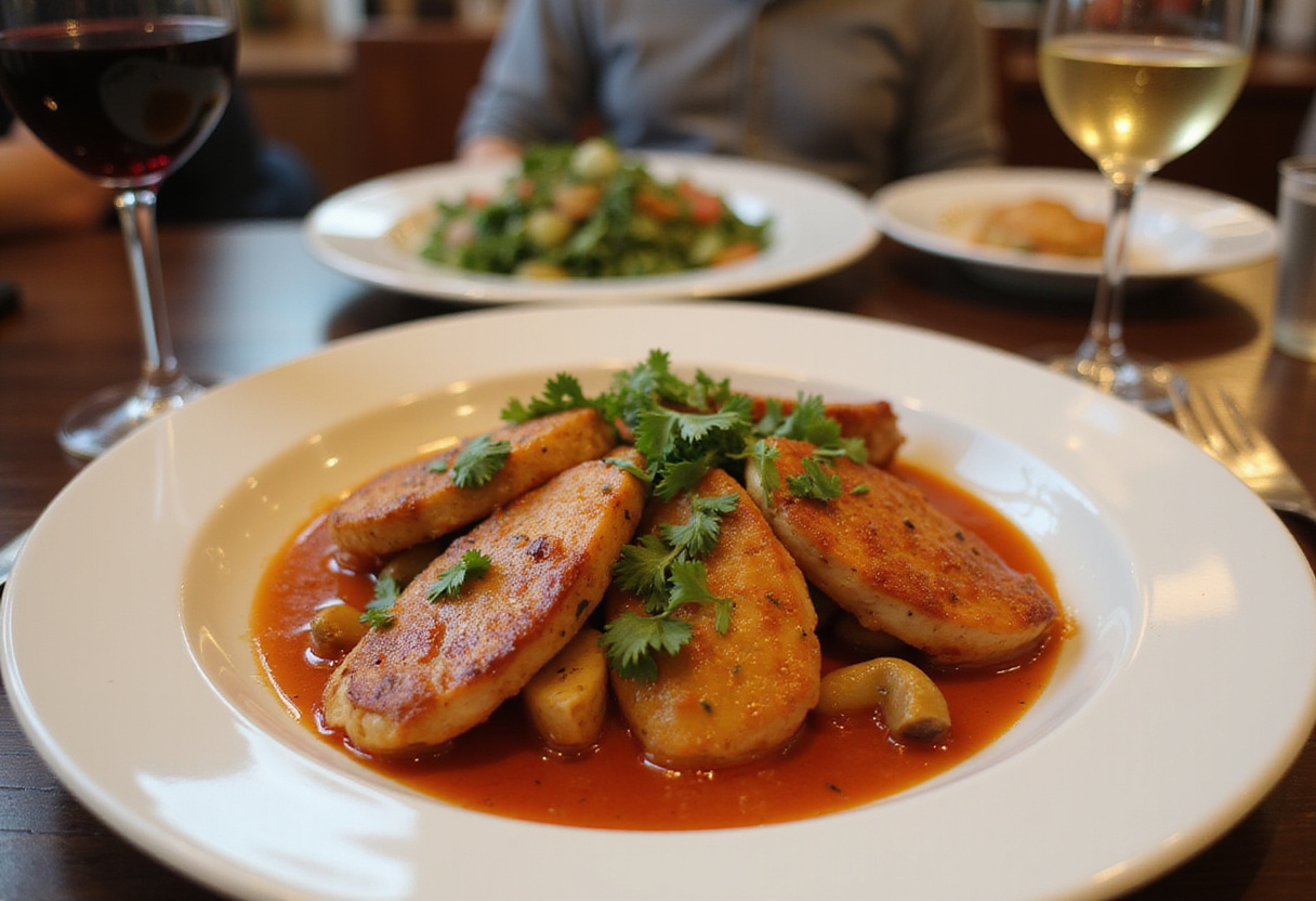 Final presentation of Mediterranean Chicken Skillet, showcasing vibrant colors and flavors ready for dinner.